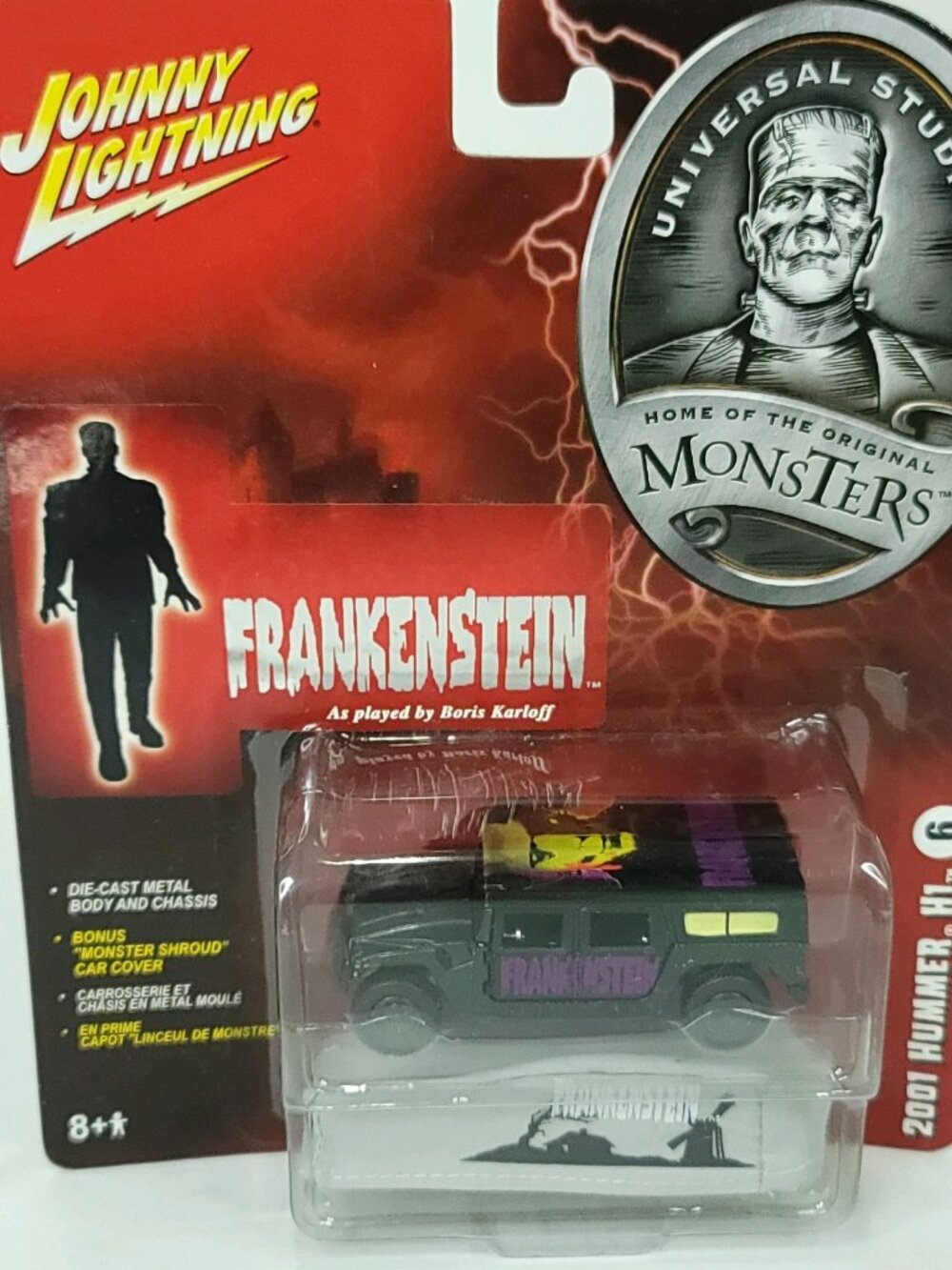 Johnny Lightning 2001 Hummer Frankenstein Lightning New Sealed